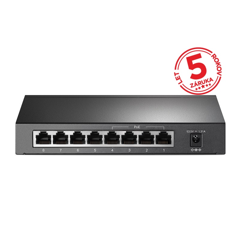 IP8_SWITCH_POE_1 TP-Link TL-SF1008P 8portový PoE switch – Obrázok 1